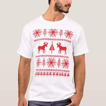 Festive Christmas Sweater Pattern by thespottedowl at Zazzle