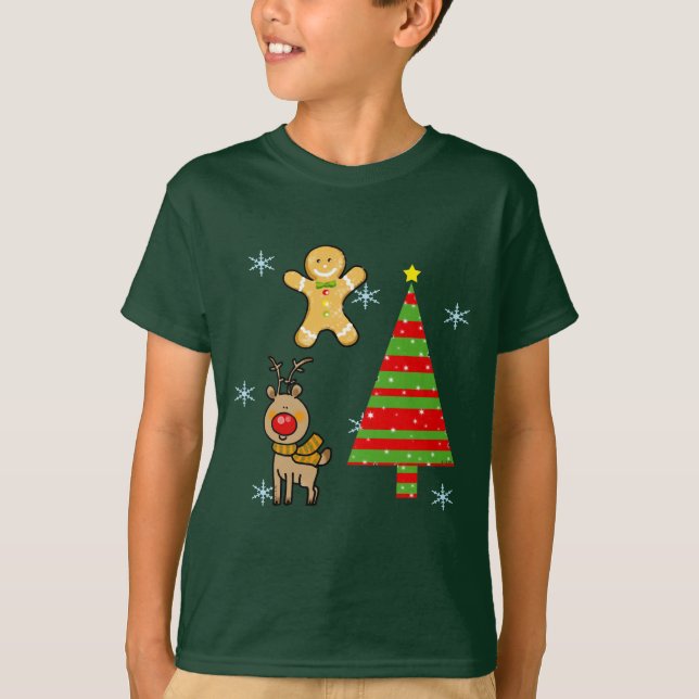 festive Christmas T-Shirt (Front)