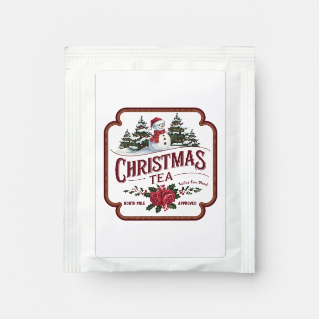 Festive Christmas tea party Tea Bag Drink Mix (Front)