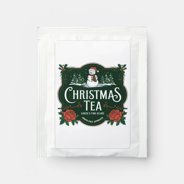 Festive Christmas tea party Tea Bag Drink Mix (Front)