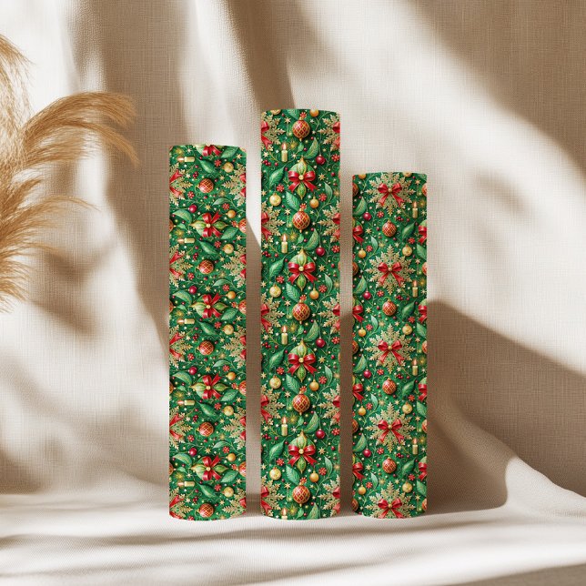 Festive Christmas Theme Colorful Pattern Wrapping Paper (Creator Uploaded)
