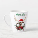 Festive Christmas Toggenburg Goat Kid Latte Mug