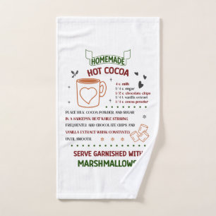 Festive Christmas Towel Homemade Hot Cocoa Recipe