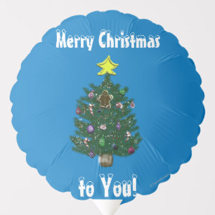 Festive Christmas Tree Balloons