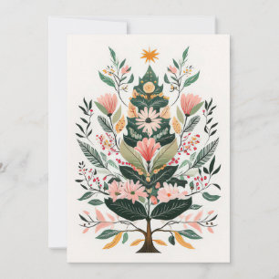 Festive Christmas Tree Greeting Card