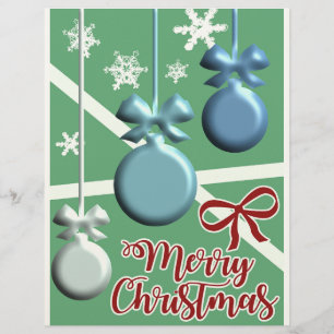 Festive Christmas Tree Holiday Greeting Card