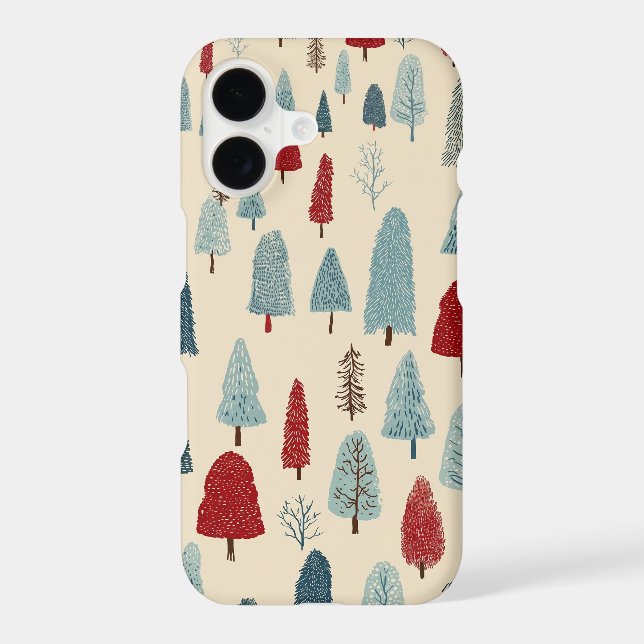 Festive Christmas Tree Iphone Case (Back)
