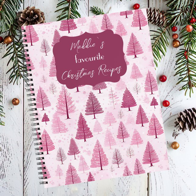 Festive Christmas Tree Pattern Recipe  Notebook (Creator Uploaded)