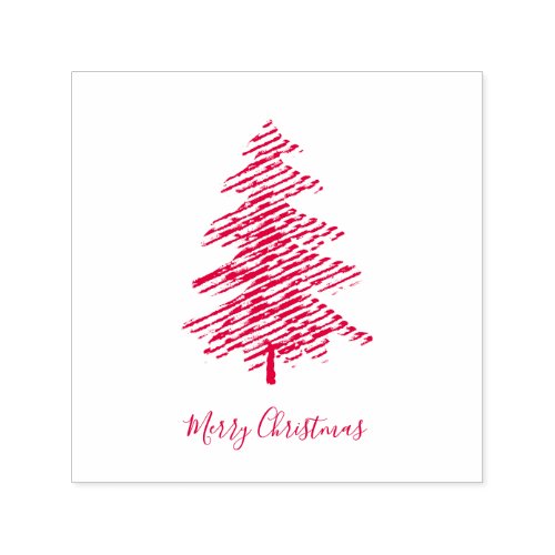 Festive Christmas Tree Self_inking Stamp