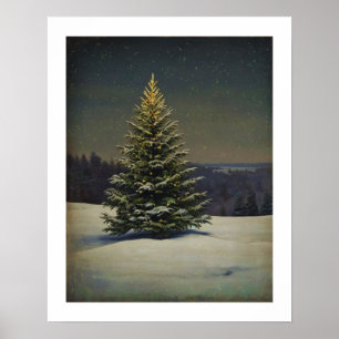 Festive Christmas Tree Wall Art