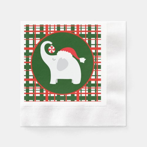 Festive Christmas white elephant party Napkins