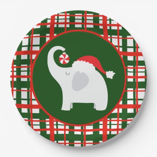 Festive Christmas white elephant party Paper Plates