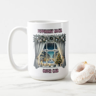 Festive Christmas Window Display Coffee Mug
