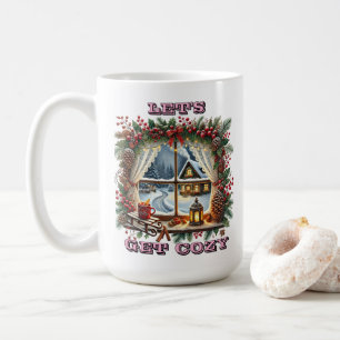 Festive Christmas Window With Cozy Decorations Coffee Mug