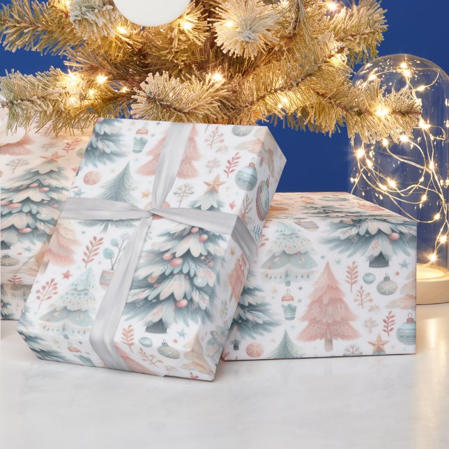 Festive Christmas wrapping design Wrapping Paper (Holidays)