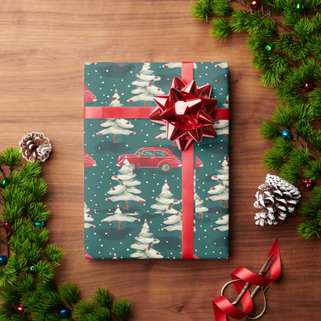 Festive Christmas wrapping paper (Holiday Gift)