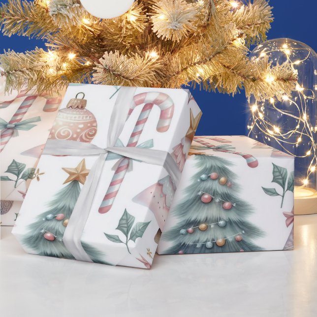 Festive Christmas wrapping paper  (Holidays)