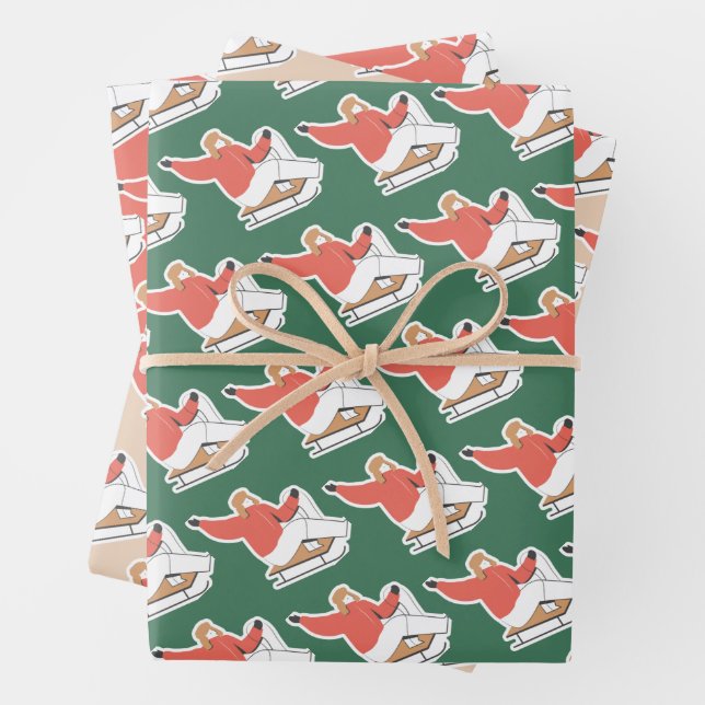 Festive Christmas Wrapping Paper (In situ)