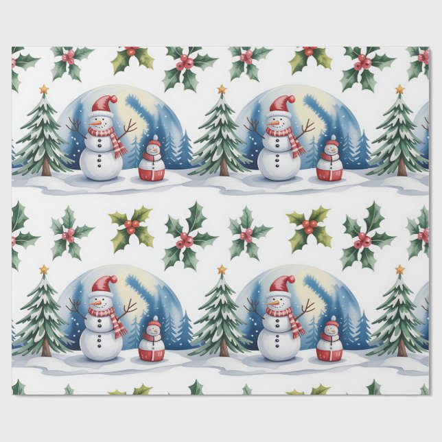 Festive Christmas Wrapping Paper Collection (Flat)
