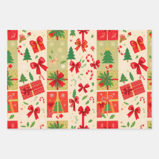 Festive Christmas Wrapping Paper Sheets