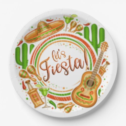 Festive Circle HHM Party Paper Plates