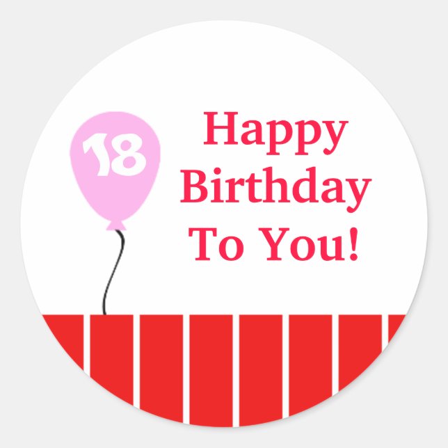 Festive Classic Round Sticker (Front)