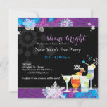 Festive Cocktails New Year&#39;s Eve Party Invitation at Zazzle