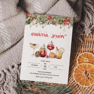 Festive Cocktails Party Invitation