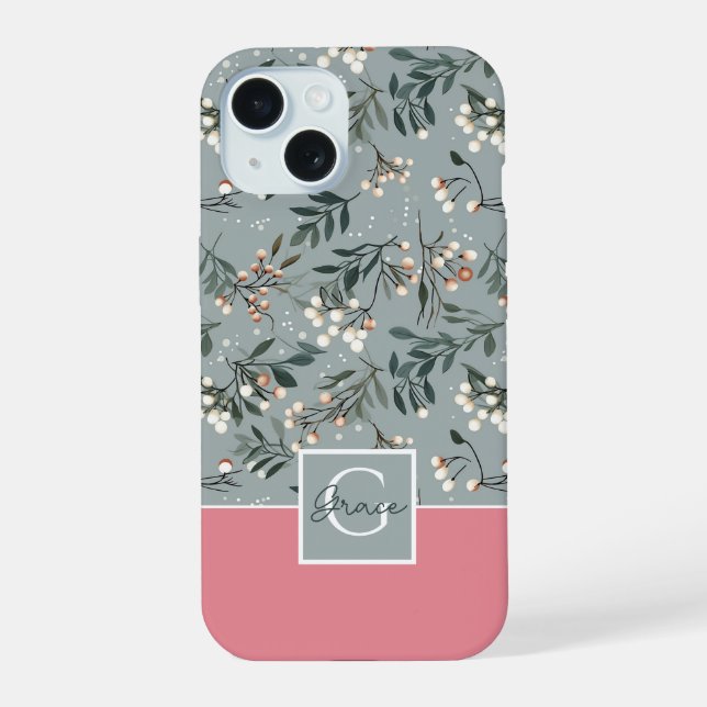 Festive Colorblock Christmas Pattern Iphone Case (Back)