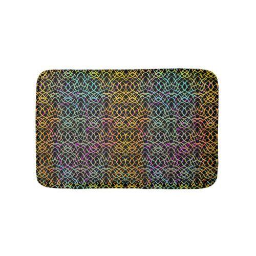 Festive colorful Boho bathmat great kids bathroom Bath Mat