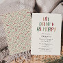 Festive Colorful Christmas Eat Drink And Be Merry Invitation
