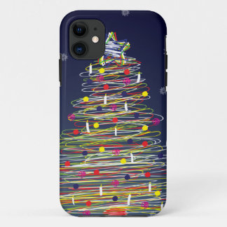Festive Colorful Christmas Tree (Customize It!) iPhone 11 Case