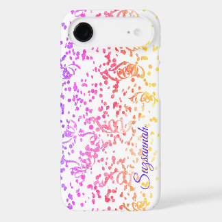 Festive Colorful Confetti Streamers Custom Name  iPhone 17 Air Case
