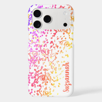 Festive Colorful Confetti Streamers Custom Name iPhone 17 Pro Max Case