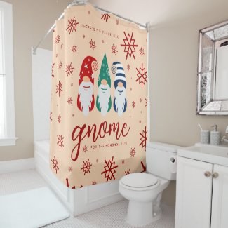 Festive Colorful Funny Gnomes Snowflakes