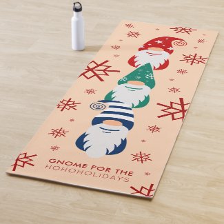 Festive Colorful Funny Gnomes Snowflakes