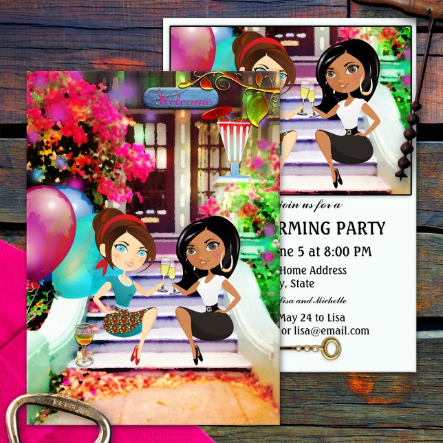Festive Colorful Housewarming Party Invitation (Creator Uploaded)