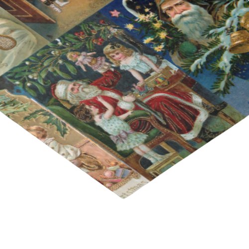 Festive Colorful Ornate Victorian Christmas Cards Tissue Paper
