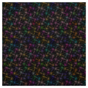 Festive colorful unique pattern fabric