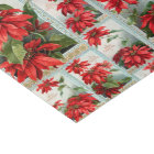 Festive Colorful Vintage Poinsettias