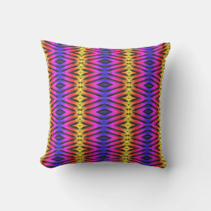 Festive colors throw pillow