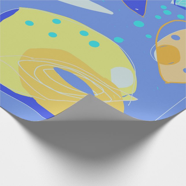 Festive colourful Wrapping Paper (Corner)