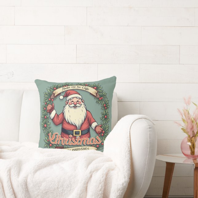 Festive Comfort: Celebrate Christmas with Our Cozy Throw Pillow (Couch)