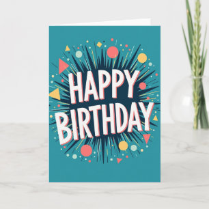 Festive Confetti Burst Card