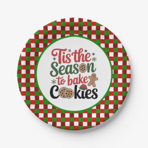 Festive cookie baking Season party Paper Plates