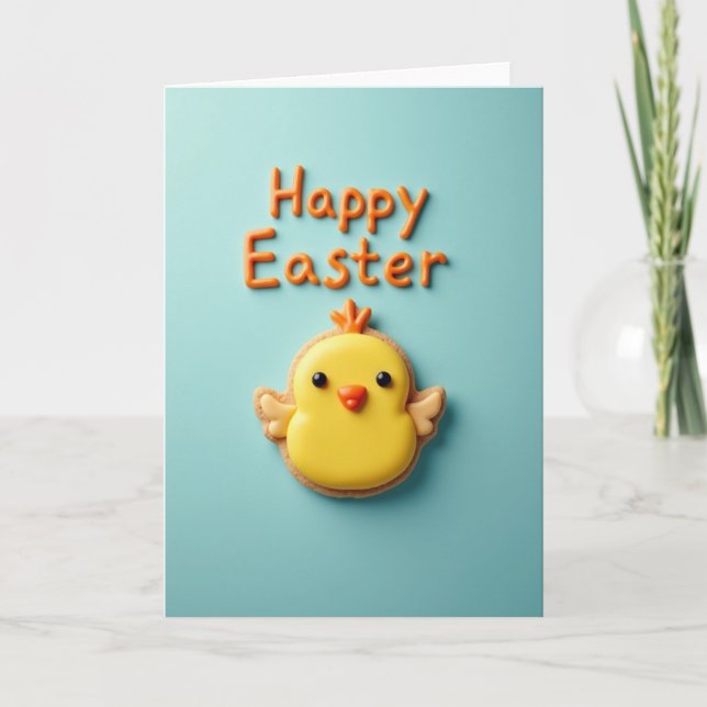 Festive Cookie Bird Art Card (Front)