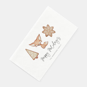 Festive Cookie Trio Christmas Paper Guest Towel