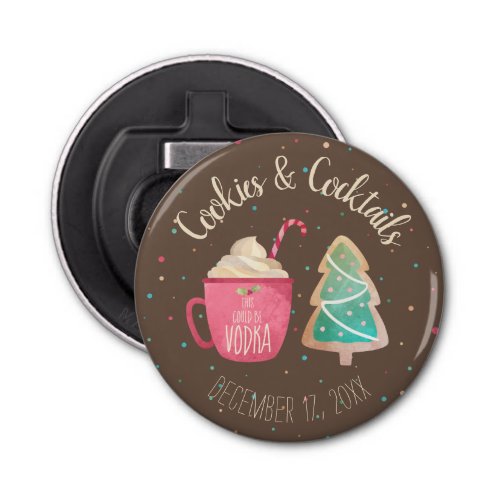 Festive Cookies Christmas Cocktail Party Theme Bottle Opener