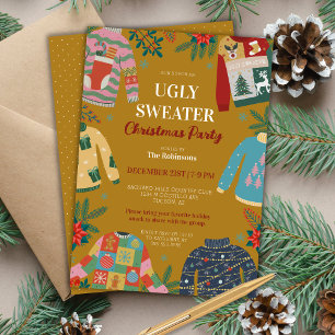 Festive Corporate Work Office Funny Holiday Party Invitation