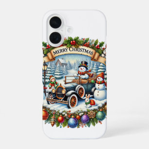 Festive Country Christmas Holiday iPhone 16 Case